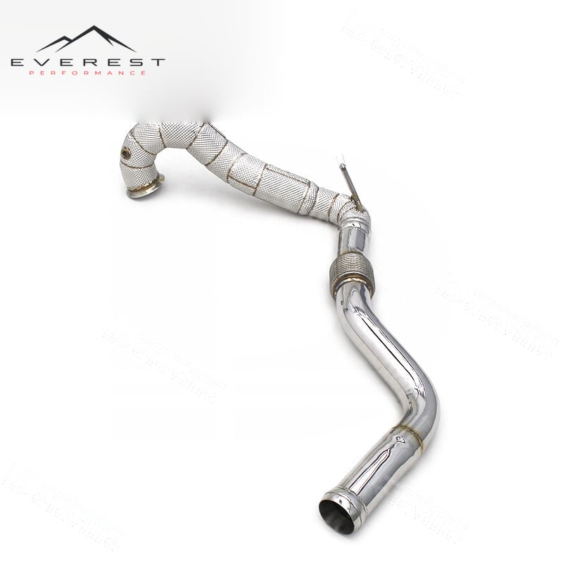 Racing Free Flow Exhaust Downpipe for Mercedes-Benz A45 A45s CLA45 W117 2.0T 2014-2020 Stainless Steel Headers