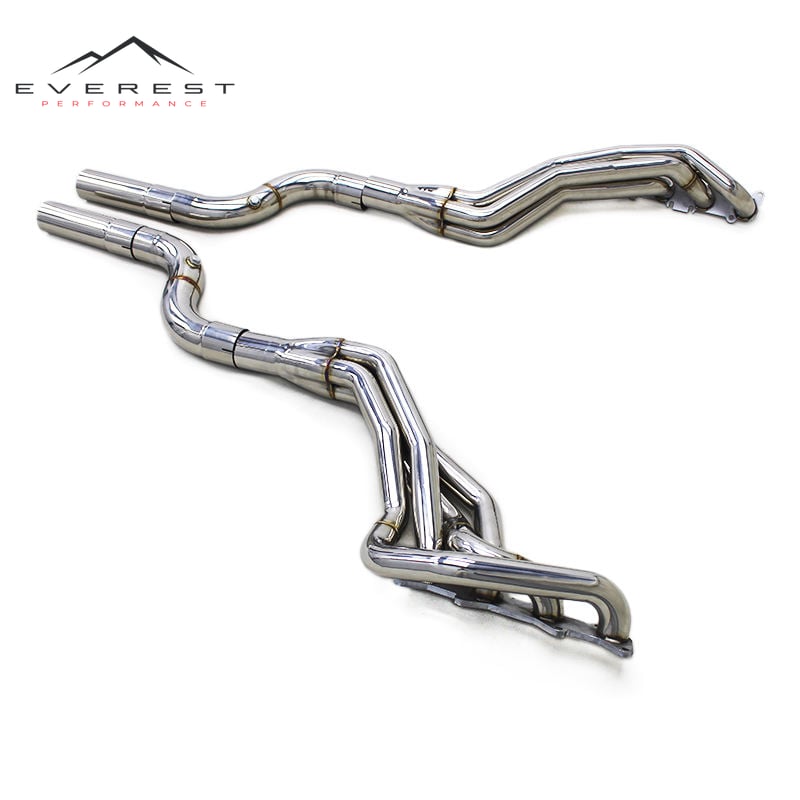 Custom Exhaust Header Manifold for Ford Mustang 5.0L 2015-2024 Performance Exhaust Stainless Steel Pipe Muffler Exhaust System