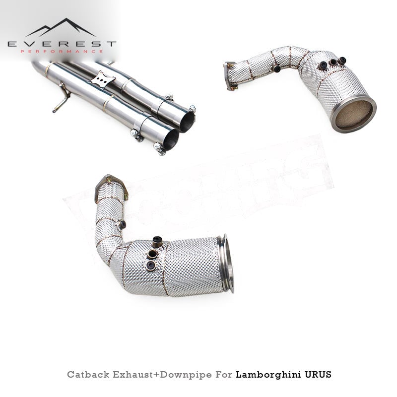 Bolt-on Exhaust System for Lamborghini URUS 4.0T 2018-2023 Sport Cats Downpipe Exhaust Muffler with Valve Actuators