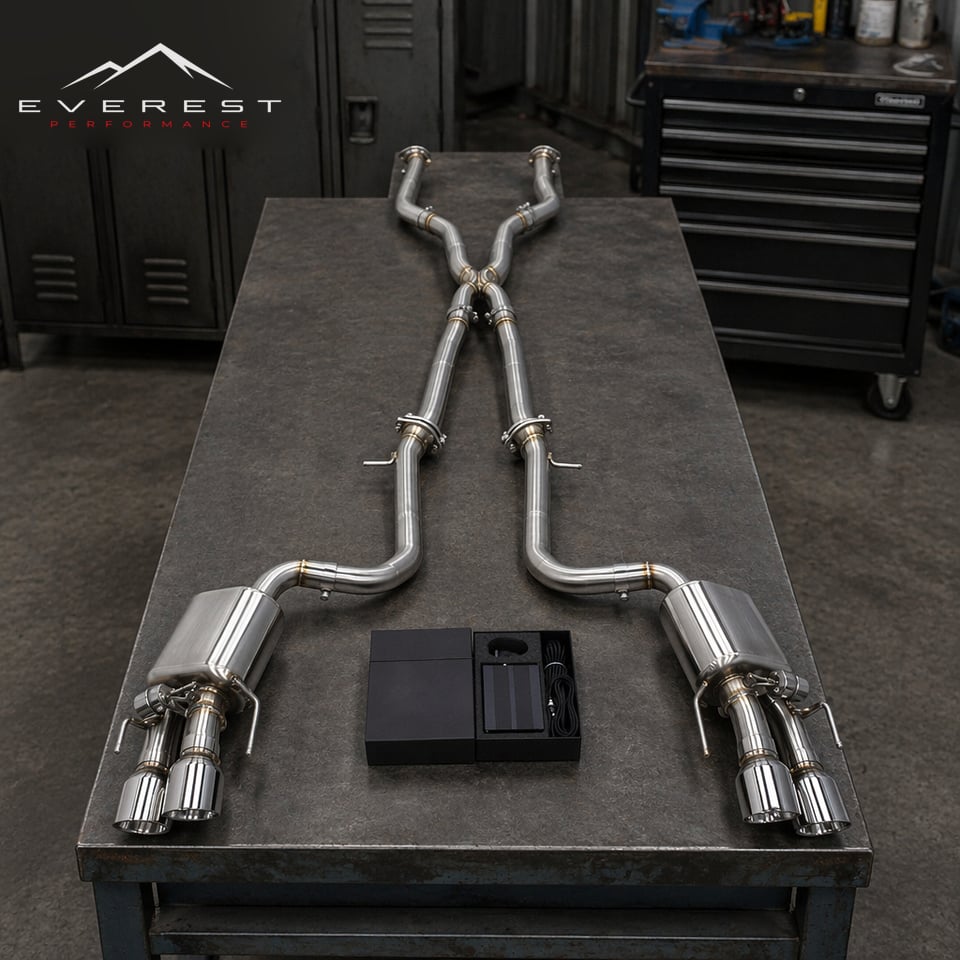 Racing Catback Exhaust for Lexus RC F/RCF 5.0L 2015-2021 Sport X Pipe Sound Muffler Stainless Steel Exhaust Pipe With Valve Tips