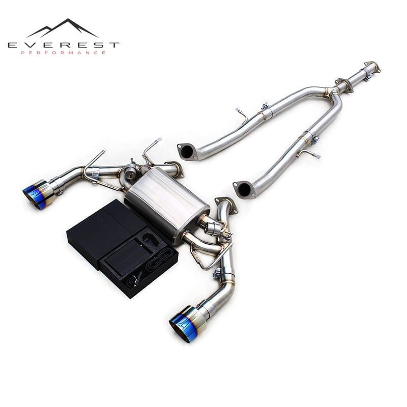 Racing SS304L Catback Exhaust Pipes System for Infiniti FX50/FX50S 5.0L 2009-2013 With Vacuum Valved Muffler Exhaust Pipes