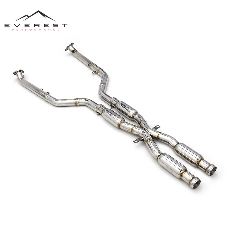 Exhaust Equal Midpipe for BMW M3 E92 V8 4.0L 2008-2013 Quad Resonator Car Exhaust Pipes Mid Pipe Exhaust System