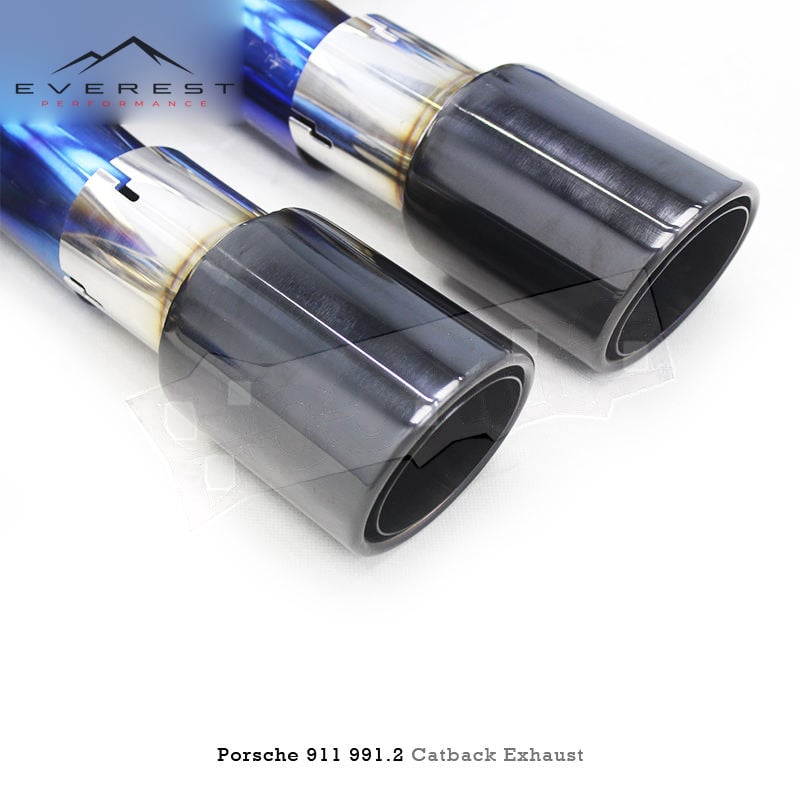 Titanium Exhaust Pipe System for Porsche 911 991/991.2 3.0T 2016-2018 Upgrade GT3 Vacuum Valve Catback Exhaust System