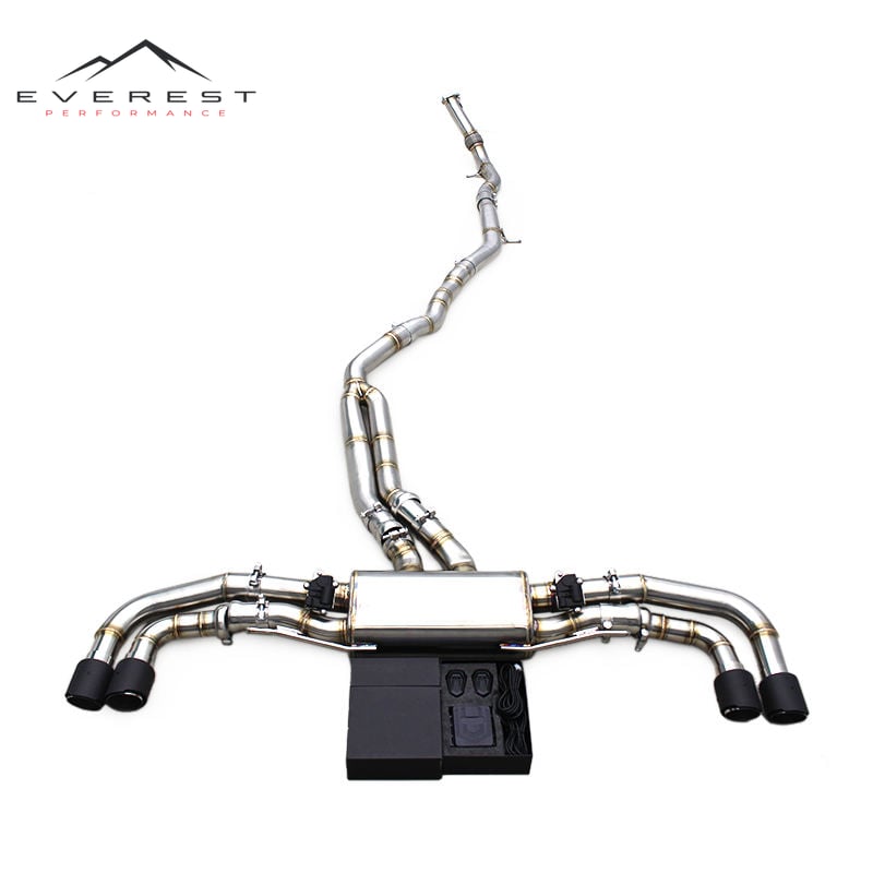 Sport Catback Muffler for Audi Q8 2.0T/3.0T 2019-2024 Stainless Steel Muffler Exhaust Pipe With Valve Control Unit
