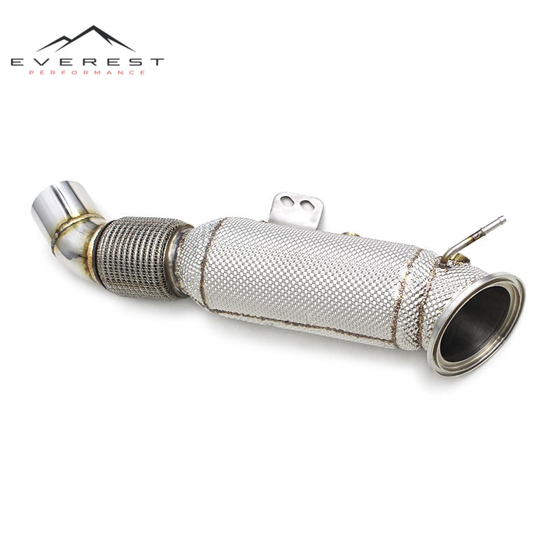Straight Through Downpipe for BMW M340i 3.0T 2017-2019 Stainless Steel Exhaust System With Heat Shield