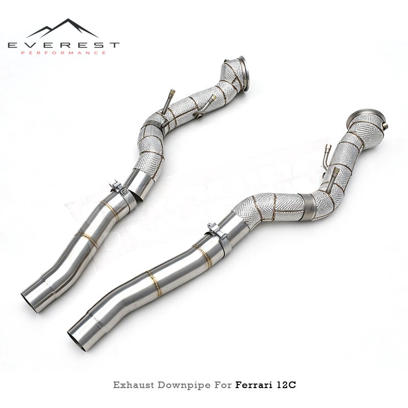 Custom Exhaust Downpipe for Ferrari 12Cilindri F140 HD V12 6.5L 2024+ Stainless Steel Direct Header Pipes Exhaust System