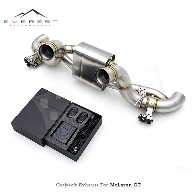 High Performance SUS304 1.5MM Valved Muffler Catback Exhaust Pipe for Mclaren GT 4.0T 2019-2023 Valvetronic Exhaust System