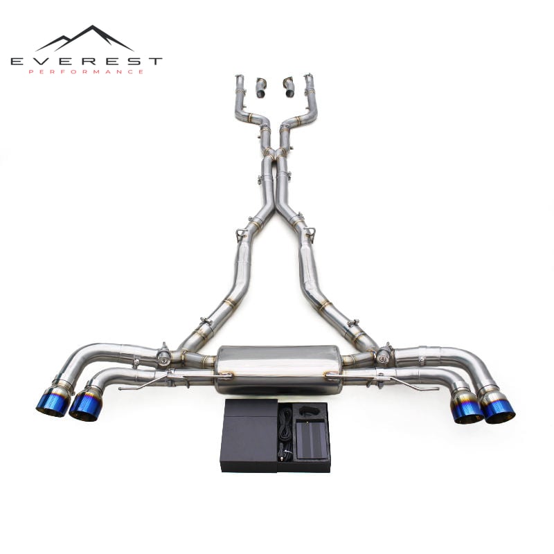 Stainless Steel Catback System for BMW X7 G07 V8 4.4TT M50i/M60i 2023-2024 Active Sound Exhaust System with Control