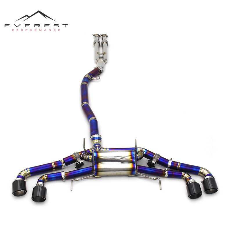 Titanium Catback Exhaust for Nissan GTR/GT-R R34/R35 3.8TT 2008-2023 Valvetronic Muffler System Y Mid Pipe