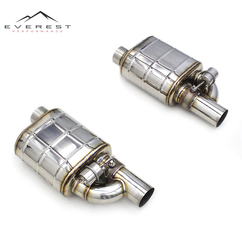 Stainless Steel Universal Muffler for Various Models Racing Car Exhaust System Vacuum Valve/Electronic Valve with Controller