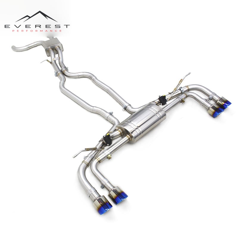 Valvetronic Exhaust Pipes for Porsche Cayenne TURBO S 957 4.8T 2007-2010 Stainless Steel Catback Muffler