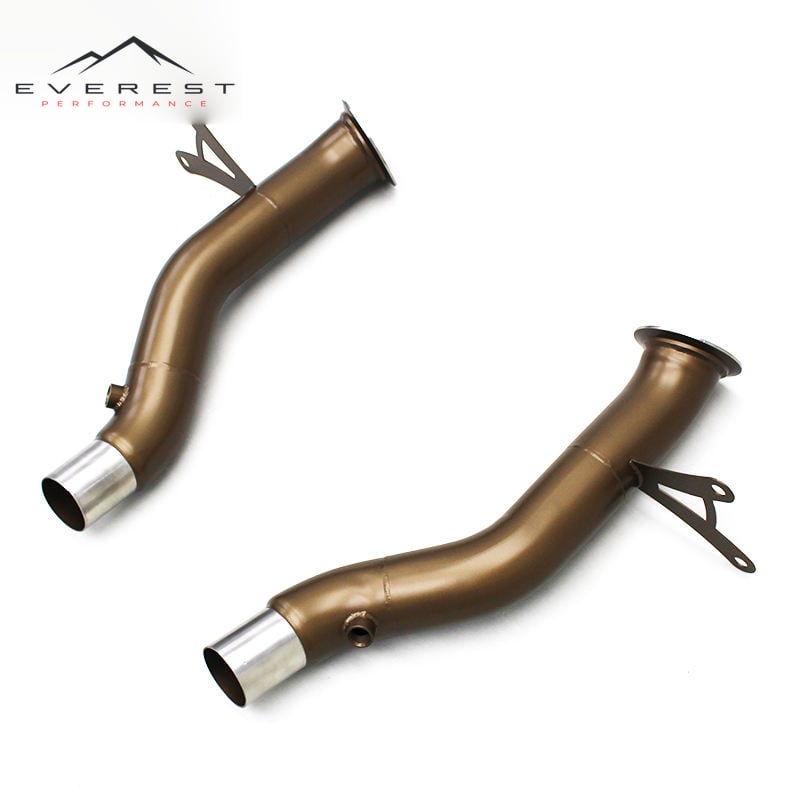 SS304 Exhaust Downpipe for Ferrari 458 4.5 2013-2016 with Ceramic Insulation Free Flow Downpipe Auto Spare Parts