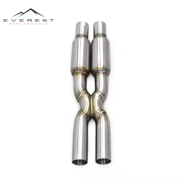 Equal Length Mid-Pipe for Maserati Gran Turismo/GT 4.7 (2008-2023) Stainless Steel Resonator Exhaust X-Pipe