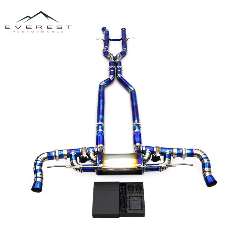 Racing Titanium Lightweight for Mercedes-Benz GLS63 AMG W166/X166 5.5T 2015-2019 X Pipes Valvetronic Catback Exhaust Pipes