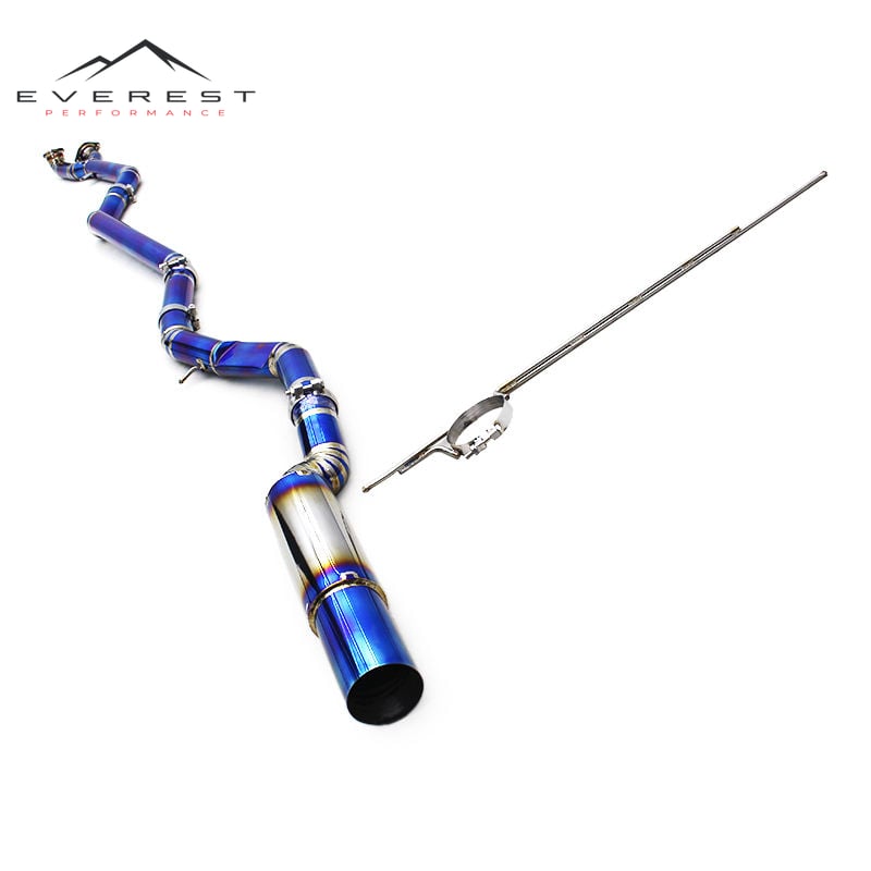 Straight Exhaust System for BMW M3/M4 G80/G82 3.0T 2019-2024 Titanium Pipes Catback With Resonator