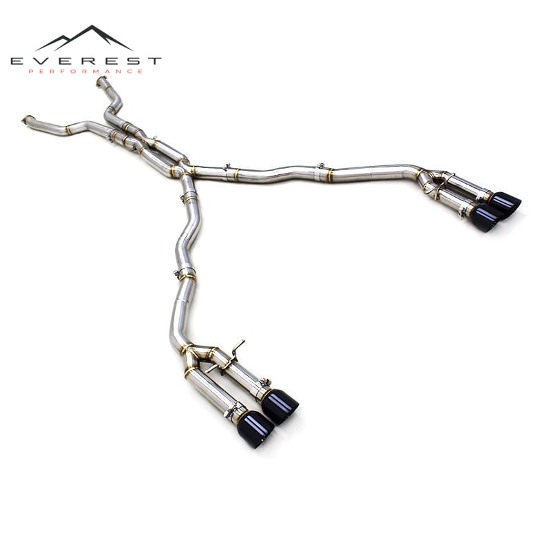 SS304 Exhaust Pipe System for BMW M6 E63 V10 5.0L 2006-2010 High Performance Racing Resonance X-Pipe Catback Exhaust