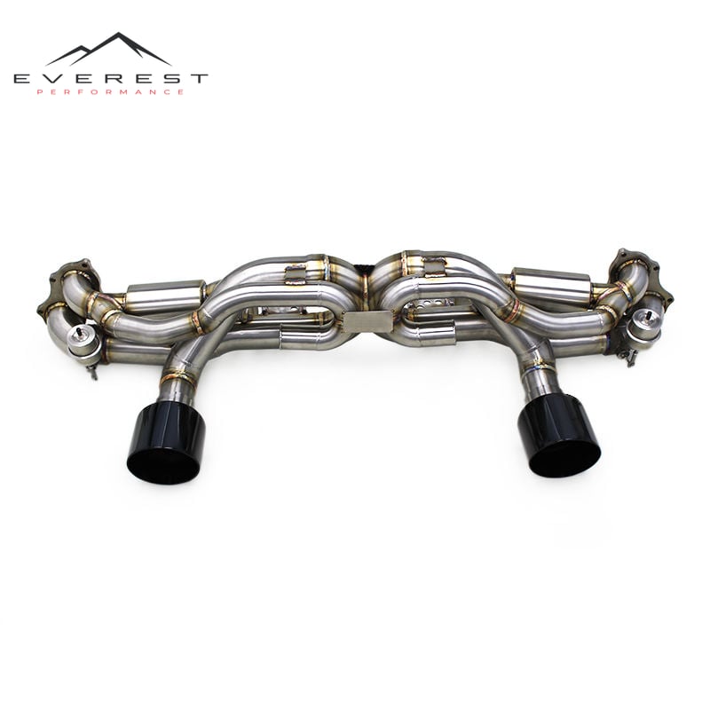 Racing SS304 Catback Exhaust Pipes for Porsche 718 GTS Cayman GT4 4.0L 2024 Spyder With Valvetronic Exhaust Valved Muffler