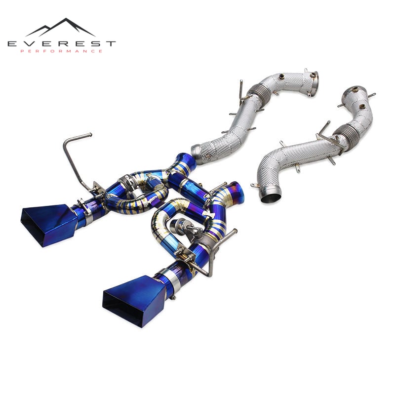 Vacuum Valve Exhaust System for Mclaren 650S/625C Spider/Coupe 3.8T 2014+ Titanium Catback Precision Weld