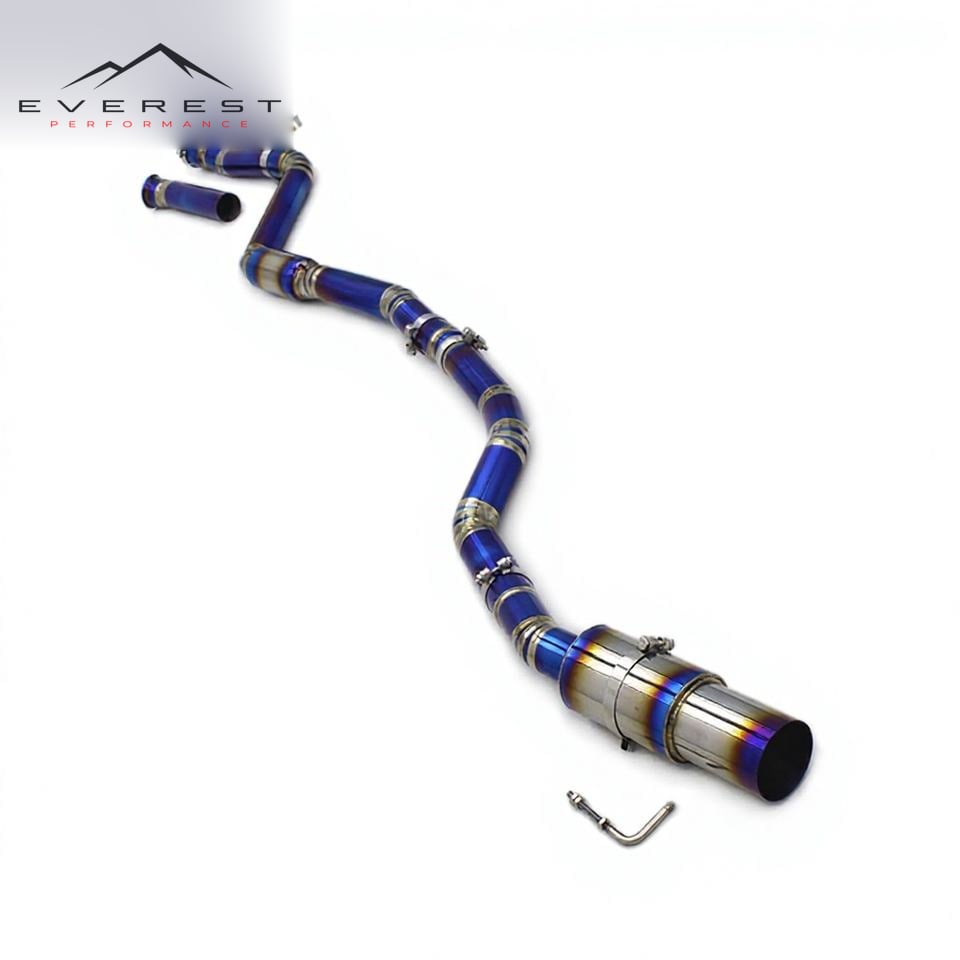 Titanium Exhaust Pipe System for Toyota SUPRA A90 3.0T 2017-2023 Straight Resonator Exhaust Pipe Muffler Single Exit Catback