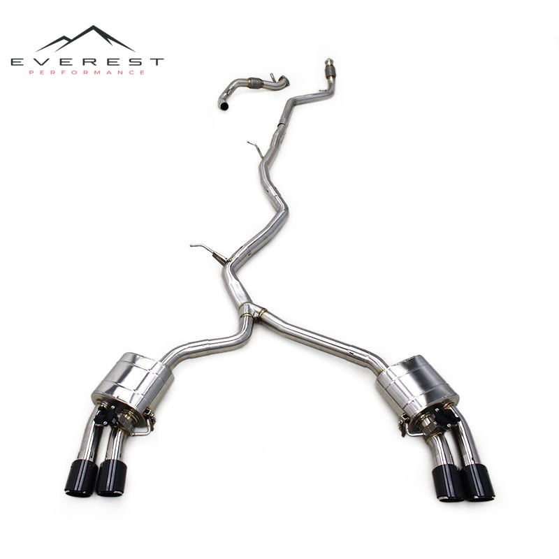 Exhaust for Audi A5 B9 2.0T 2023-2024 Stainless Steel Exhaust Muffler Valved Sport Exhaust System with Remote Control