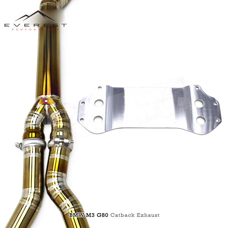Custom Lightweight Catback Exhaust for BMW M3 G80 3.0T 2019- Titanium Pipes Muffler Racing Car Valvetronic Exhaust System