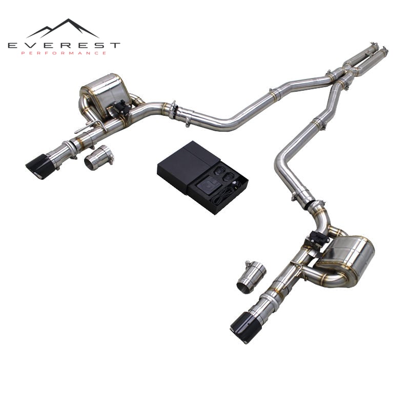 X Pipe Catback for Dodge Charger 6.4 2012-2019 Engine Stainless Steel Performance Custom Escape Racing Exhaust Pipe Tips