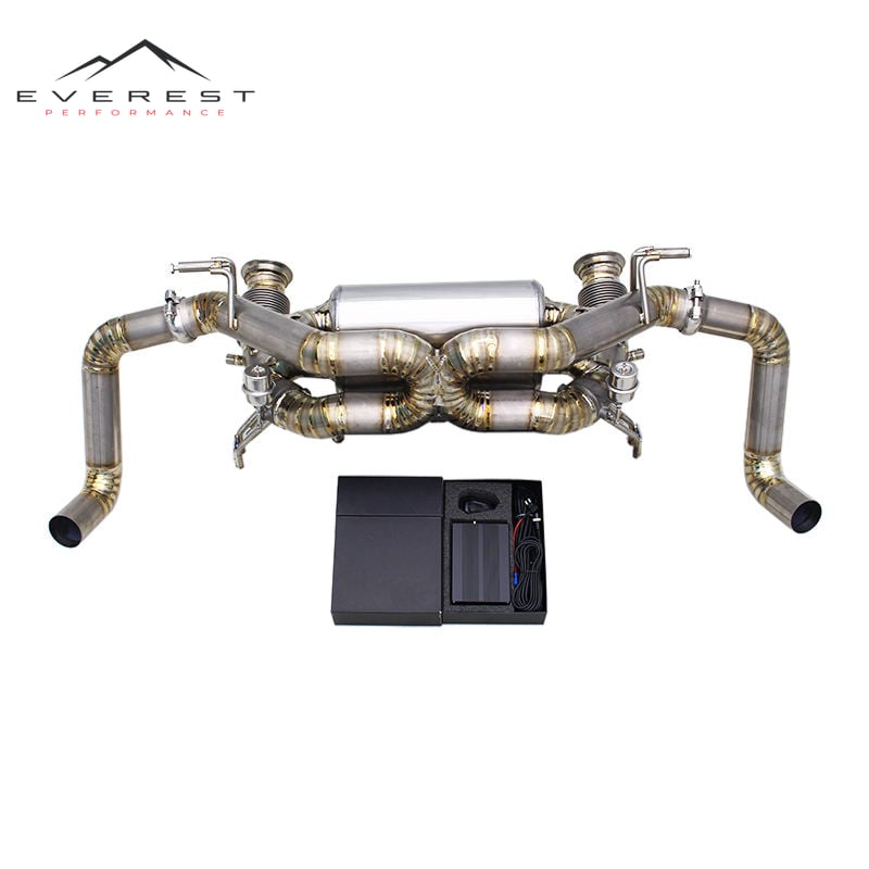 Titanium Exhaust Pipe System for Audi R8 V10 5.2L 2020-2024 Muffler Valved Control Exhaust Pipe
