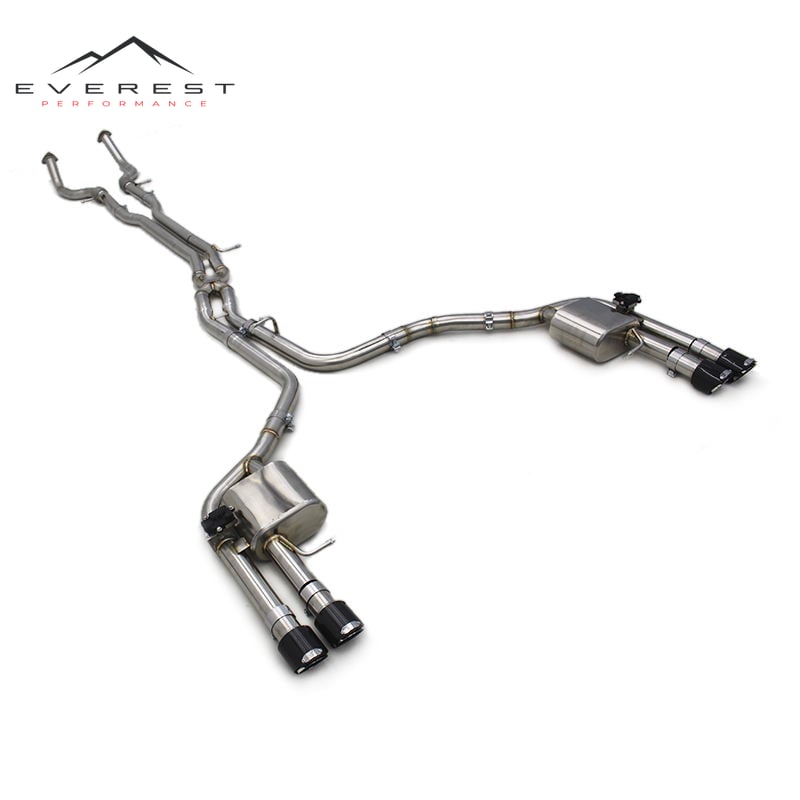 Custom Sport Car Valved Catback Muffler for Audi S8 D4 4.0T Performance X Pipes Stainless Steel Valvetronic Exhaust System