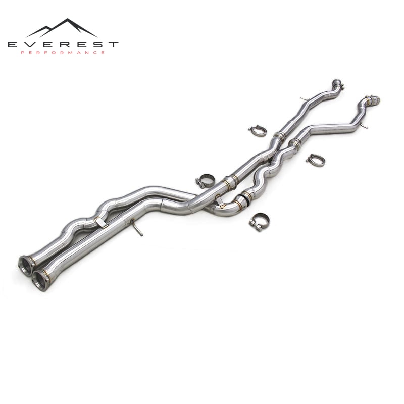 Ready Stock Stainless Steel Exhaust Pipe for BMW M3/M4 F80 F82 F8X S55 3.0T 2014-2019 Equal Length Mid Pipe Exhaust Escape