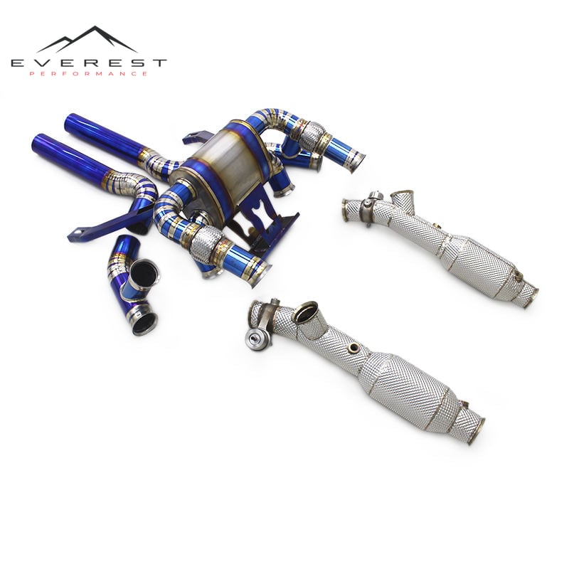 Exhaust for Lamborghini Murcielago LP620/LP640/LP670 V12 2006-2016 Titanium Valved Muffler Catback Free Flow Downpipe