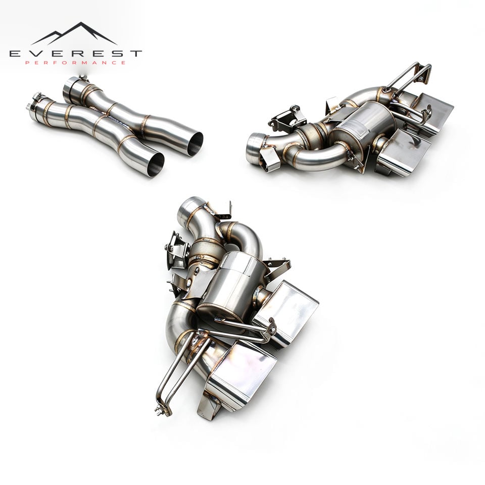 Stainless Steel Catback X-Pipe Exhaust Ferrari 12Cilindri/812/Purosangue F140 HD V12 6.5L 2024+ Valve Muffler System