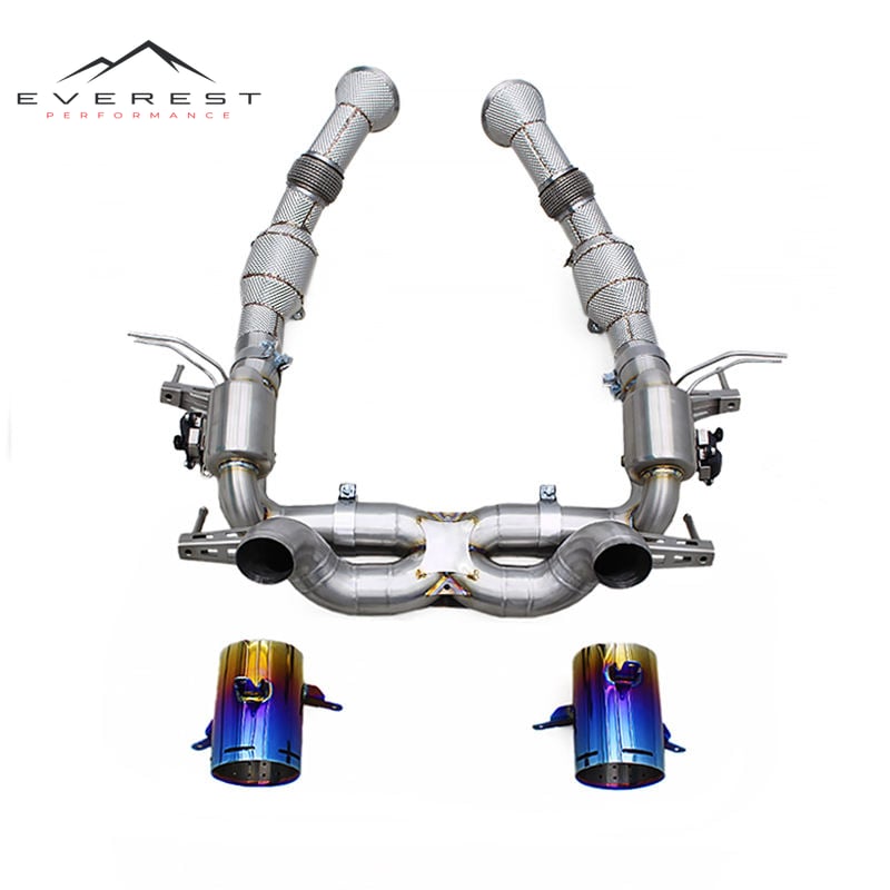 Exhaust Pipe System for Ferrari SF90 Spider/Stradale 3.9T V8 2019-2023 X-pipe Axleback Catalyst Downpipe Valvetronic Catback