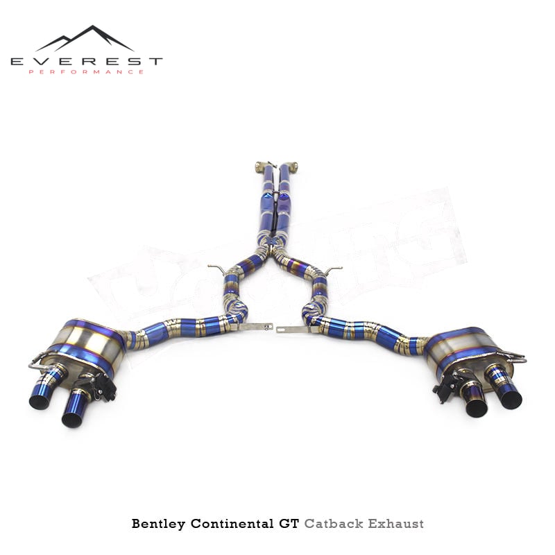 Titanium Valvetronic Rear Mufflers for Bentley Continental GT V12 6.0T (2017-2024)