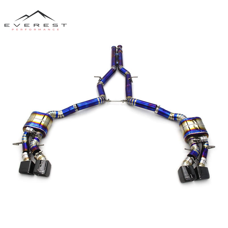 Car Exhaust catback For Mercedes-Benz CLS63 AMG 2007-2017 Titanium alloy Valve controlled exhaust pipe muffler