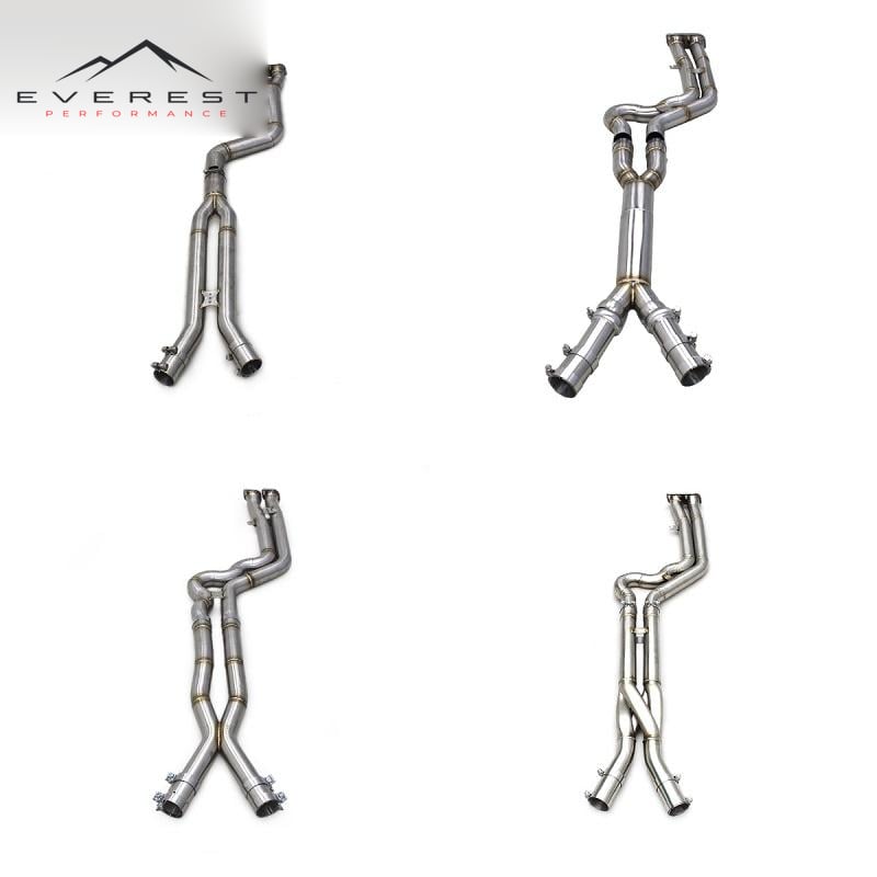 Custom Midpipe with Z/X Pipe for BMW X3M/X4M F97/F98 3.0T 2019-2023 Racing Stainless Steel Dual Pipes 2.75inch Exhaust System