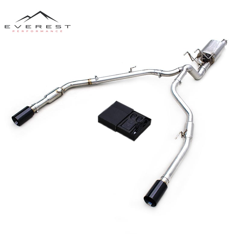 SS304 Exhaust Pipe System for Dodge RAM 1500 5.7L 2015-2023 Exhaust Pipe with Valve Muffler Catback System