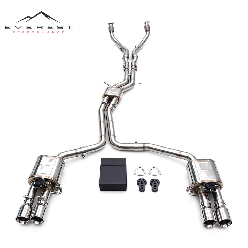 Direct Fitment Exhaust Pipe for Audi S4/S5 B8.5 3.0 2013-2019 High Performance Resonator Midpipe Valvetronic Muffler Catback