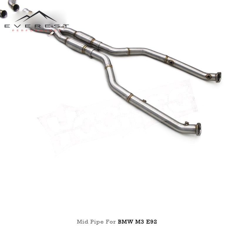 Ready Stock Stainless Steel Midpipe for BMW M3 E90/E92/E93 4.0L 2008-2013 Contact Exhaust Catback Front Part with Resonated