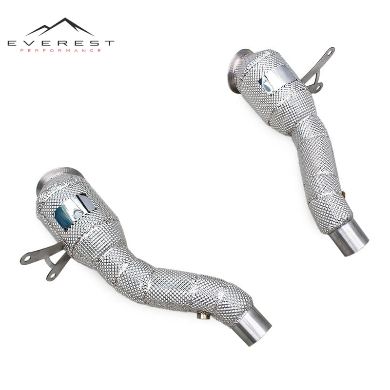 Exhaust Pipe System for Ferrari 458 SP/Speciale/458SC 4.5L 2014-2016 Heat Shield Downpipe with Catalyst