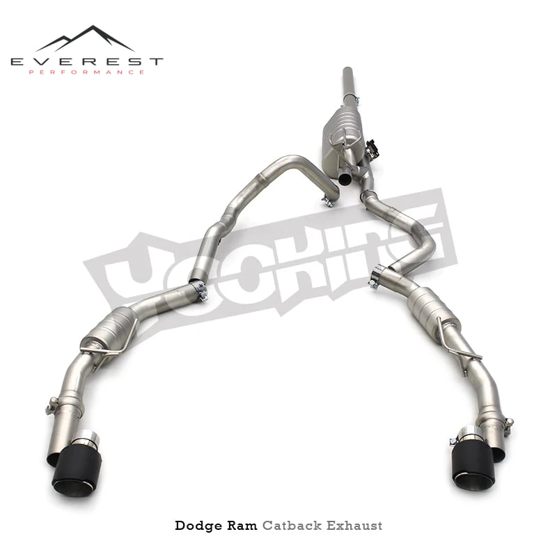 Stainless Steel High Quality Catback Valved Muffler Exhaust Pipes for Dodge RAM 1500 DT V8 5.7L 2015-2025