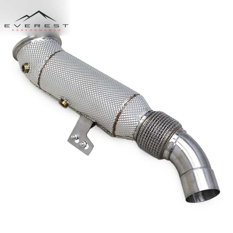 Race Catted Downpipe for BMW G20 M340/M340i G22 M440/M440i 3.0T 2019-2023 Engine Heat Shield 100/200/300/400cell Cat Down Pipe