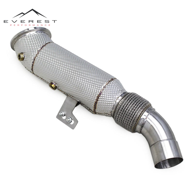 Race Catted Downpipe for BMW G20 M340/M340i G22 M440/M440i 3.0T 2019-2023 Engine Heat Shield 100/200/300/400cell Cat Down Pipe