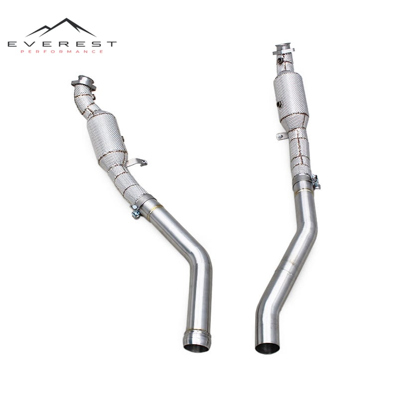 Custom Catted Downpipe for Mercedes-Benz ML63 AMG W164/M156 6.2L 2007-2011 Sport Cats Downpipe With Catalyst Street Header