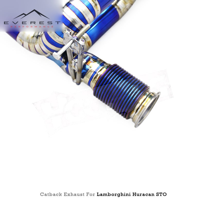 Titanium Lightweight Muffler Catback Exhaust for Lamborghini Huracan EVO STO 5.2L 2019-2023 Upgrade Performance X Pipe