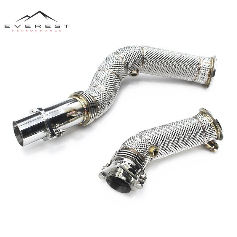 Auto Exhaust Pipe Ready Stock F87 Downpipe for BMW M2C/M2 Competition F87 Eatshield Downpipe Exhaust Header