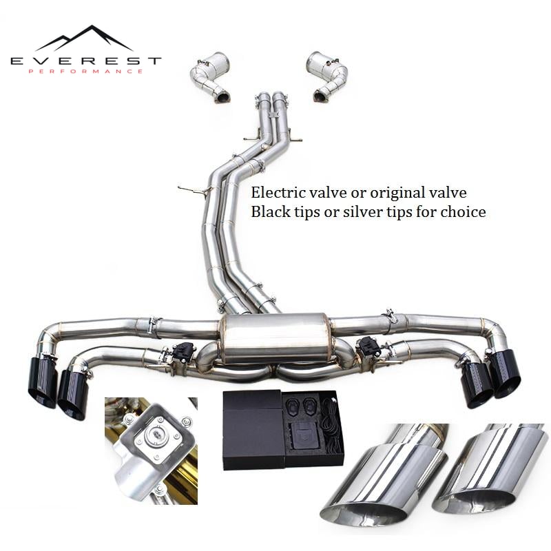 Complete Exhaust System for Lamborghini URUS 4.0T 2018-2023 100/200/300Cell Catted Downpipe Valvetronic Catback