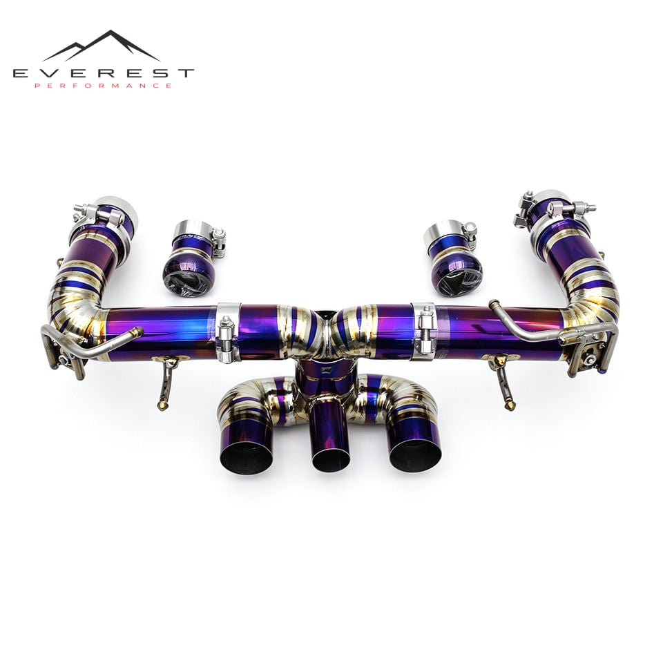 Titanium Catback Exhaust Pipe for Ferrari 458 Italia/Spider F136 V8 4.5L 2011-2016 Racing Car Direct Exhaust System