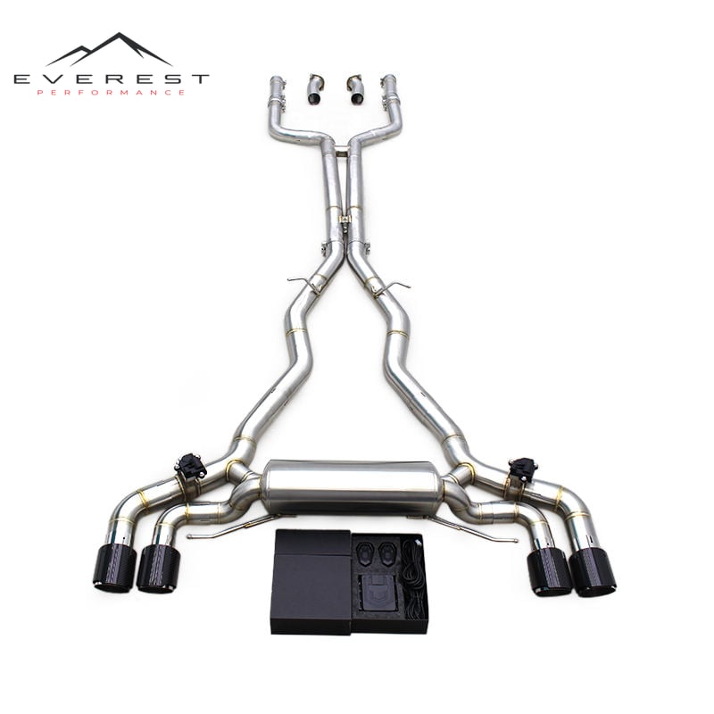 Custom H Pipes Catback Muffler for BMW M5 F90 4.4T 2018-2024 Stainless Steel Pipes Vavetronic Exhaust System with Control