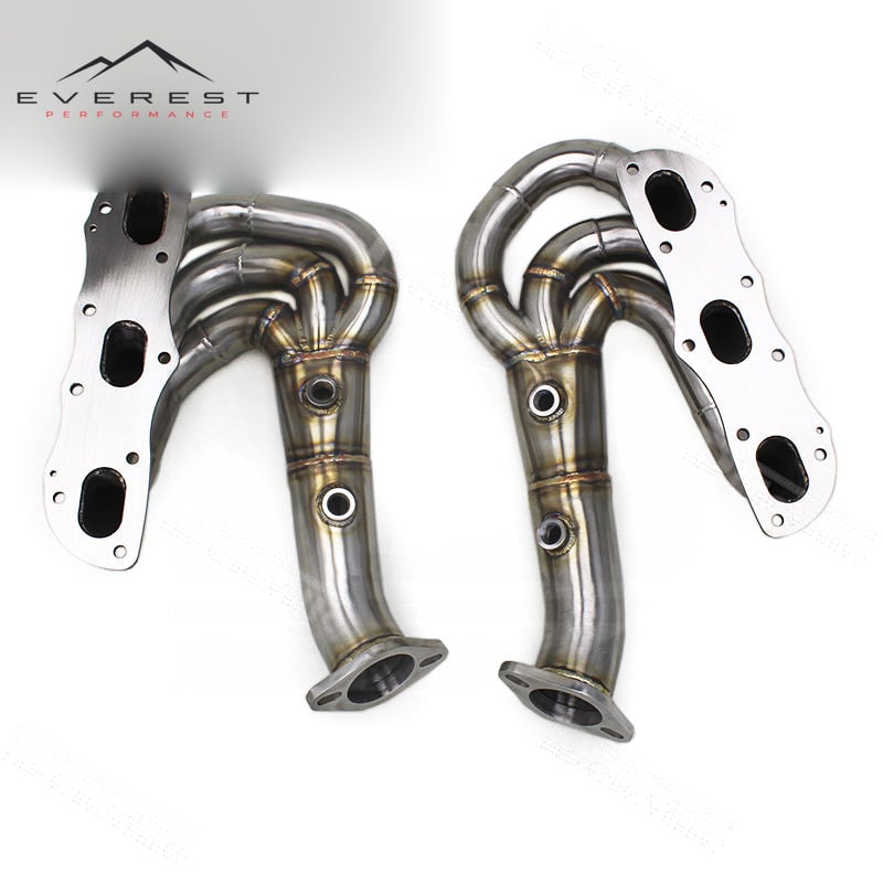 Custom Engine Header Manifold for Porsche 981 Cayman/Boxster 2.7/3.4 2012-2015 Stainless Steel Pipes Exhaust Free Flow System
