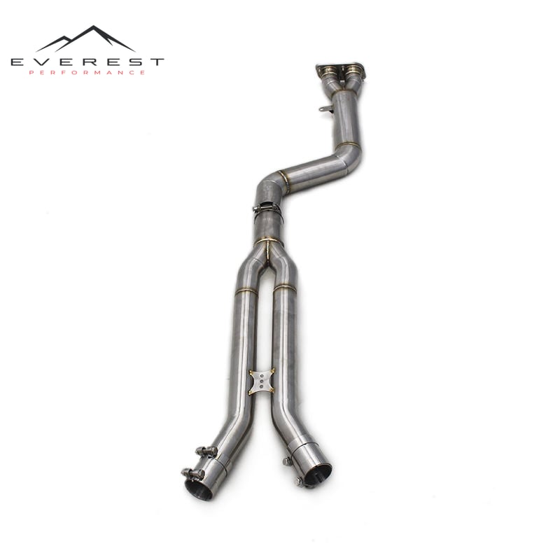 Auto Exhaust 3.5" 89mm Length Midpipe for BMW X3M X4M F97/F98 3.0T 2019-2023 Stainless Steel Performance Exhaust Pipe Mid Pipe